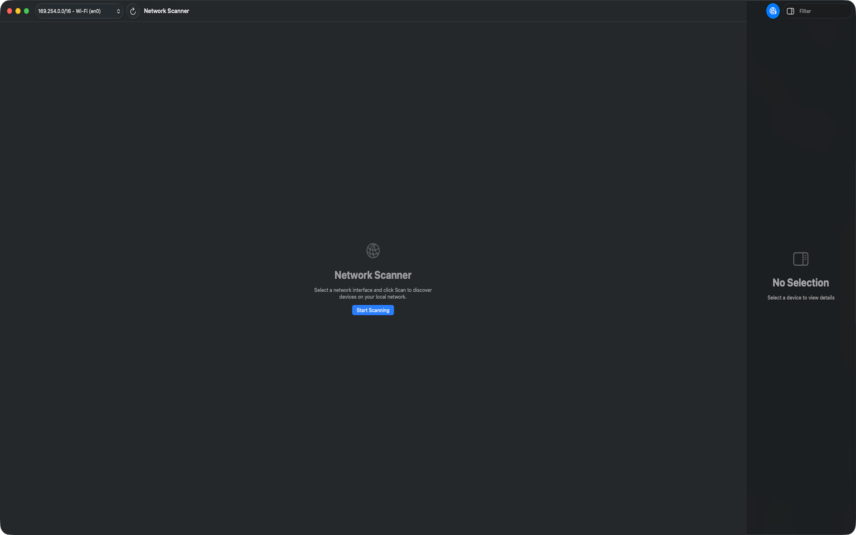 Network Atlas - Welcome Screen